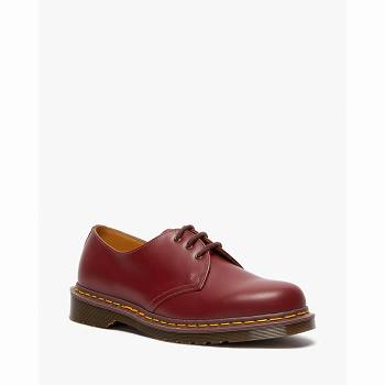 Dr Martens 1461 Vintage Made In England - Cervene Oxford Topanky Damske, D249SK